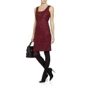 NWT Tory Burch Dark Plum Metallic Tweed Victory Dress Size 2